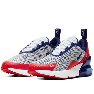 Nike Women’s Air Pro 270 White, Red, and Blue Sneakers Worn A Couple Times!